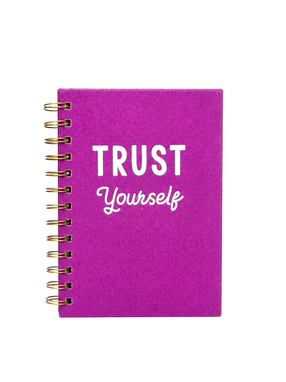 TRUST Yourself Purple Velvet Small Spiral Notebook - NWT